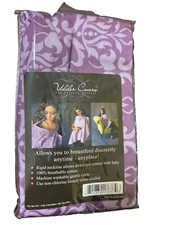 Udder Covers Purple Nursing Cover With Rigid Neckline NEW