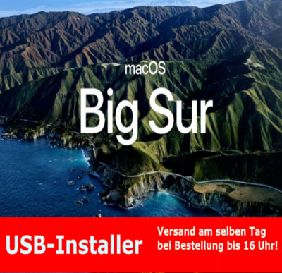macOS 11.7.2  Big Sur Mac OS 16GB USB Boot Stick! Blitzversand
