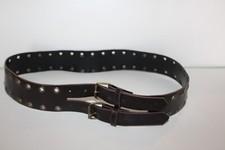 WOMENS WIDE FASHIONABLE BROWN BELT M / L