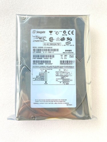 Seagate 18.4GB ST318406LW SCSI 68PIN 10k RPM 3.5" Hard Drive - Afbeelding 3 van 5