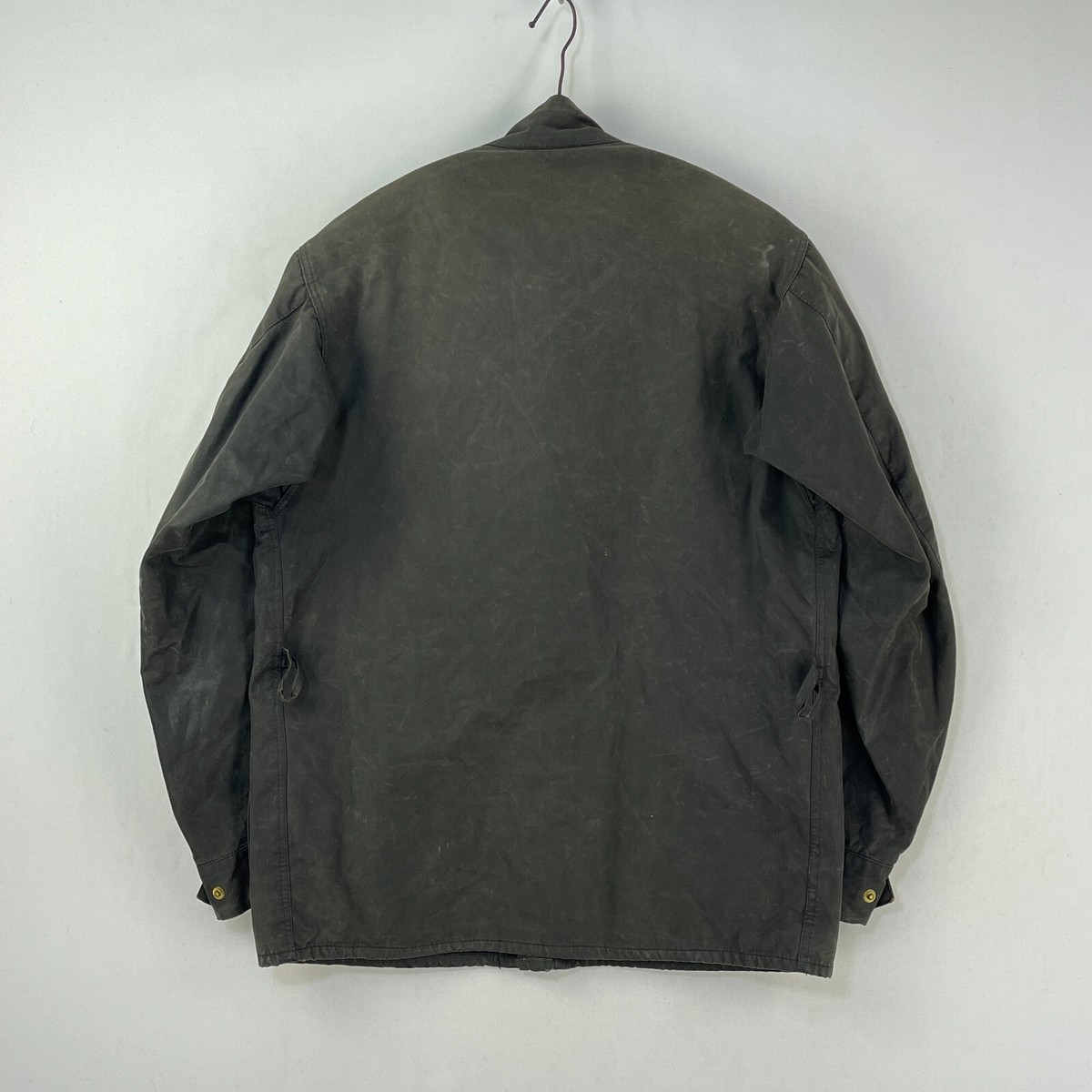 Barbour International Suit Wax Jacket Mens C36 Small Black Vintage