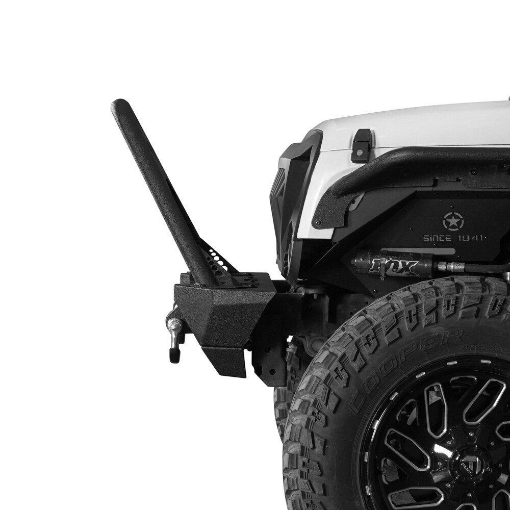 Fit Jeep Wrangler JK 2007-2018 Black Steel Stinger Front Bumper or Rear ...