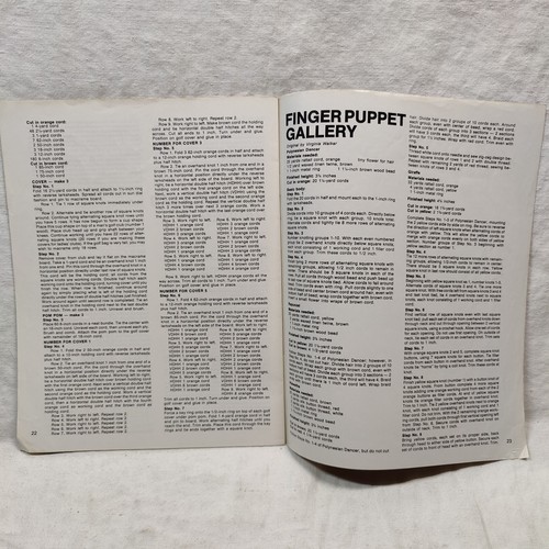 Rare Vtg 1977 MACRAME GIFT BOOK 1 Knotting Craft Pattern Instructions MM221 - Picture 23 of 24