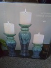 Ceramic Candle Holder Towers! Set Of 3 * Lovely Home Decor! * New In Box* — photo 6