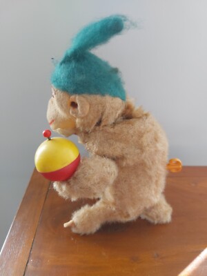 Singe Automate à Clé Carl - Ancien Jouet Mécanique Avec Maracas - France