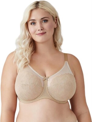 Wacoal Retro Chic Nude Beige Spitze Bügel BH UK 32E