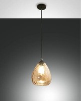 Fabas Luce Pendelleuchte Gisella E27 Ø200Mm Bernstein