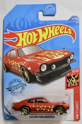 hot wheels custom ford maverick flames