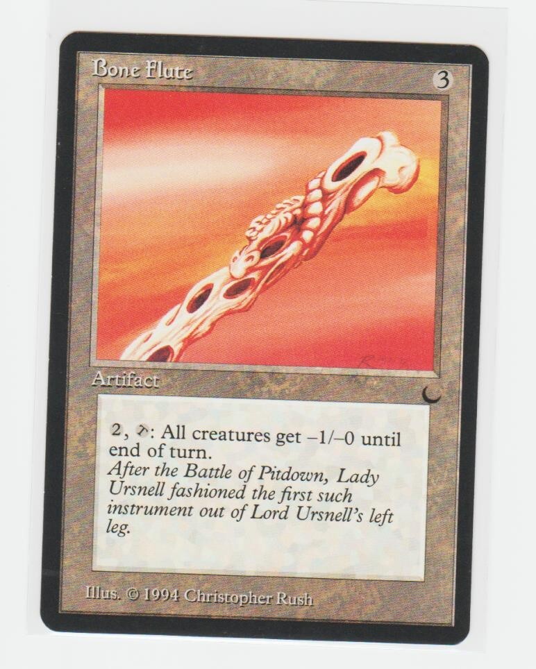 Magic the Gathering ~ MTG ~ 1x Bone Flute ~ M/NM ~ THE DARK