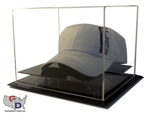 Banco tavolo o scrivania acrilico grande cappello o berretto display protezione UV GameDay - Foto 3 di 4