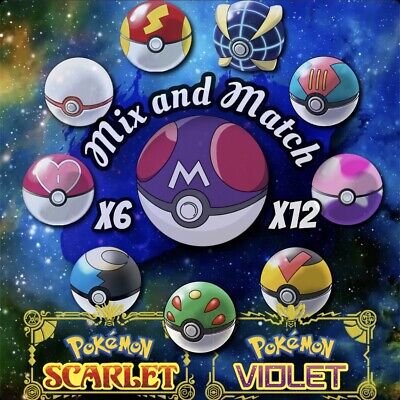 Pokemon Pokeball 12 Sticker Bundle for Walls Laptops Phones