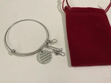 Silver Bracelet Gift With Trumpet You Are Loved Awesome Charm Bangle New Music