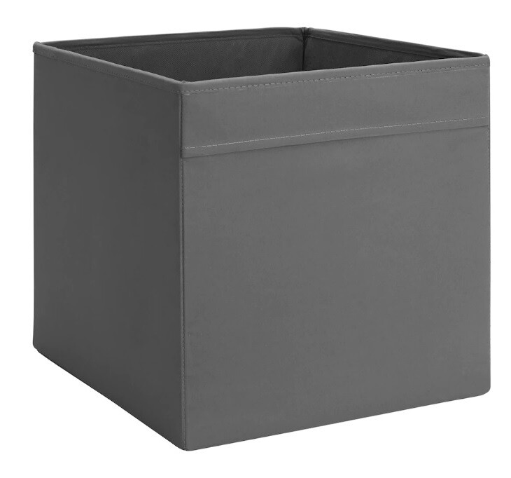 4 X IKEA Grey Drona Storage Boxes Kallax Shelving Shelf Toys Magazine Box eBay