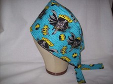 Men/Women Surgical Scrub Cap Lined Comics Bat Very Cool 100 Cotton