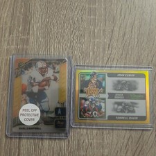 John Elway an Terrell Davis classic combo #57/75, Earl Campbell elements#  64/79