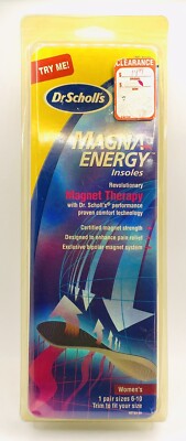 Dr. Scholls Magna Energy Gel Insoles for Women 1 Pair Size 6-10 Discontinued New