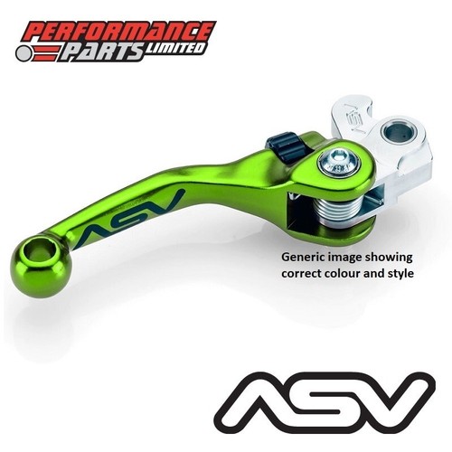 ASV F4 Short Green Adjustable Brake + Clutch Lever Set for KTM 125 SX 2004 - Picture 2 of 9