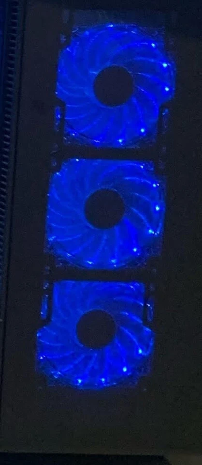Rosewill CULLINAN MX-RED ATX Mid Tower Gaming PC Computer Case Blue LED Fans - Image 2 of 4