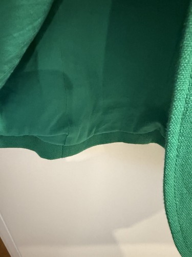 Witchery Emerald Green Linen Blazer Size 12 - Picture 5 of 6
