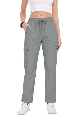 Women Outdoor Hiking Cargo Pant with Zip Pocket Soft Breathable Active Sweatpant - Picture 16 of 85