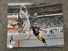 DARIUS SLAYTON AUTOGRAPHED SIGNED AUBURN TIGERS 11x14 PHOTO JSA  COA   