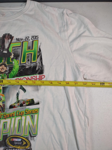 Fanatics Kyle Busch 2015 Nascar Sprint Cup Series Champion White Shirt Size XL - Picture 6 of 7