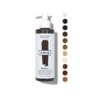 dpHUE Gloss+ Medium Brown Semi-Permanent Hair Color & Conditioner, 6.5 oz - C...