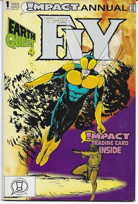 FLY (The) - Annual No. 1 (1992) ~ EARTH QUEST 4 - Includes Original Trading Card
