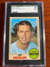 1968 Topps #359 Joe Moeller. SGC 96 MINT