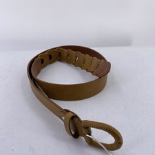 Chaps Woven-Loop Belt Size XL Tan Brown Single Tongue Buckle New