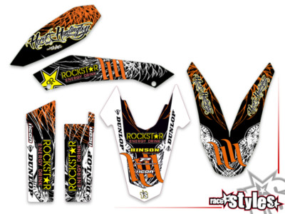 Huntington Dekor Kit für KTM 690 SMCR ENDURO von 2008-2017, grafiche graphique
