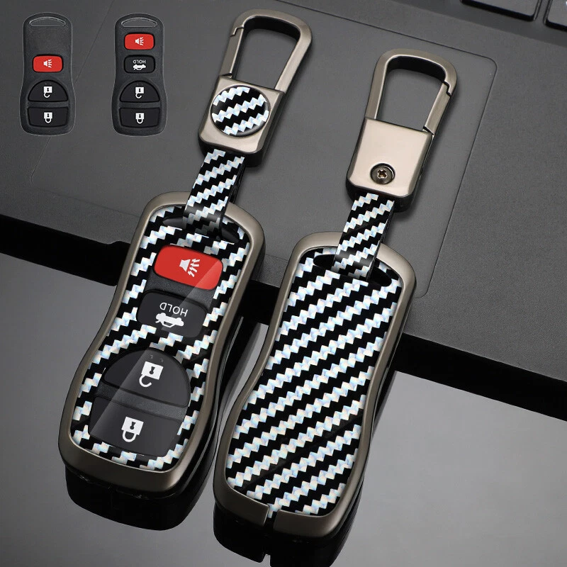 Zinc Alloy TPU Leather Car Key Case Cover For Nissan Frontier Sentra 350Z Xterra Foto 4 de 4