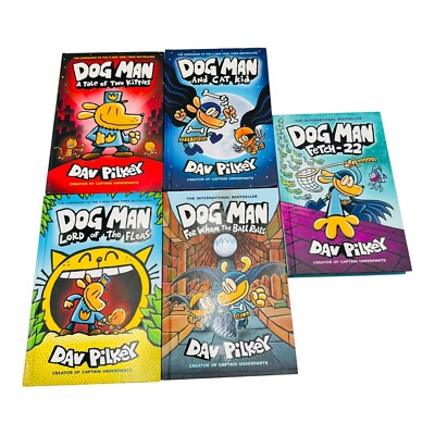 DOG MAN 10 BOOK SET HARDCOVER by Dav Pilkey | eBay