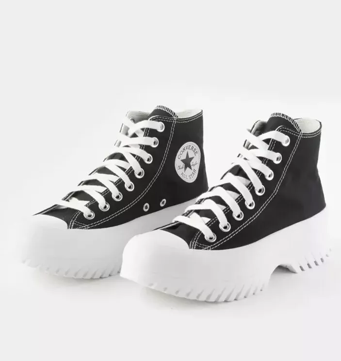 All black converse high tops womens 2025