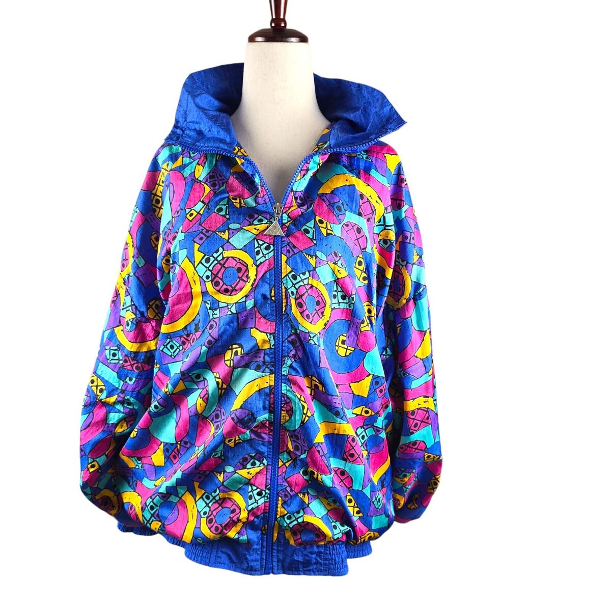 Casual Isle Windbreaker Jacket Unisex Medium Colorful Casual Isle Windbreaker Jacket Unisex Medium Colorful
