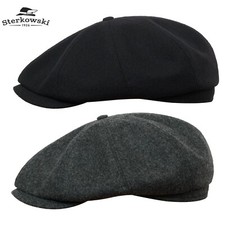 Sterkowski SHELBY 100% Wool Winter Peaky Cap ...