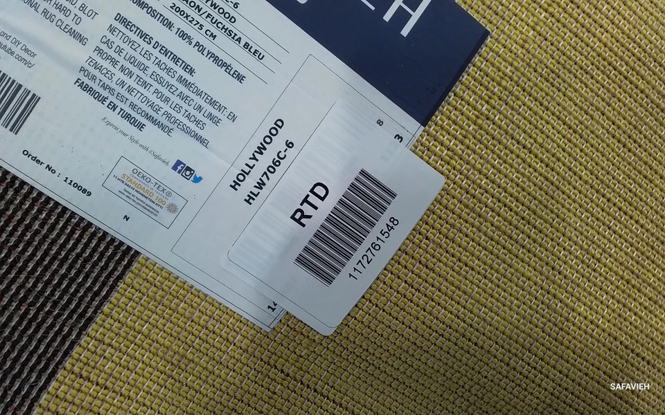 Alfombra de manchas traseras PK AZUL/FUCSIA 6'-7" X 9', precio reducido 1172761548 HLW706C-6 Foto 4 de 4