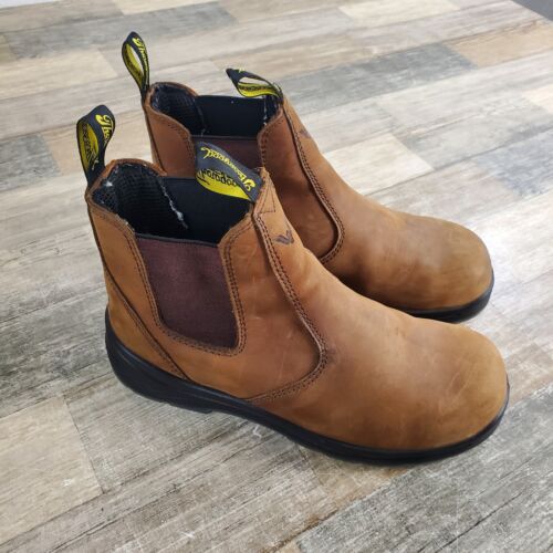 Thorogood 804-3166 Mens 6" Leather Comp Toe Pull On Boots Size 8.5