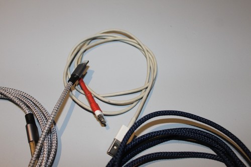 Bundle Six 8-pin digital connector to USB Cable - Assorted colors and lengths. - Photo 3 sur 8