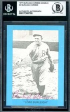 Burleigh Grimes Beckett BAS Signed 1977 Burleigh Grimes Daniels Autograph 2
