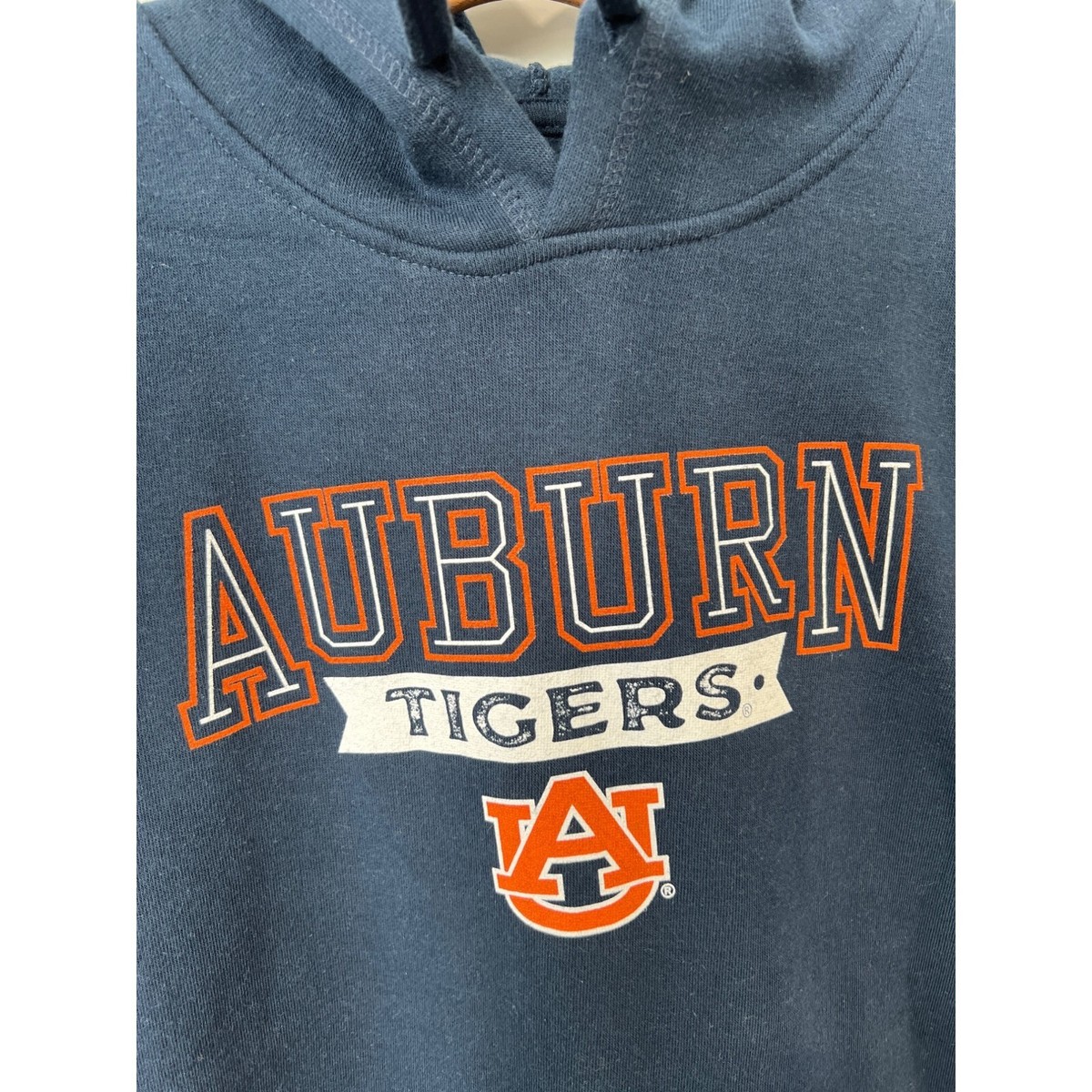 Sweat Vintage Auburn Tigers 70-80 Bleu Marine Coupe Raglan, Taille M (23x25)