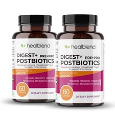 Digest+Prebiotic+Probiotic Capsule Support Digestive Enzyme Health Immune 2-Pack