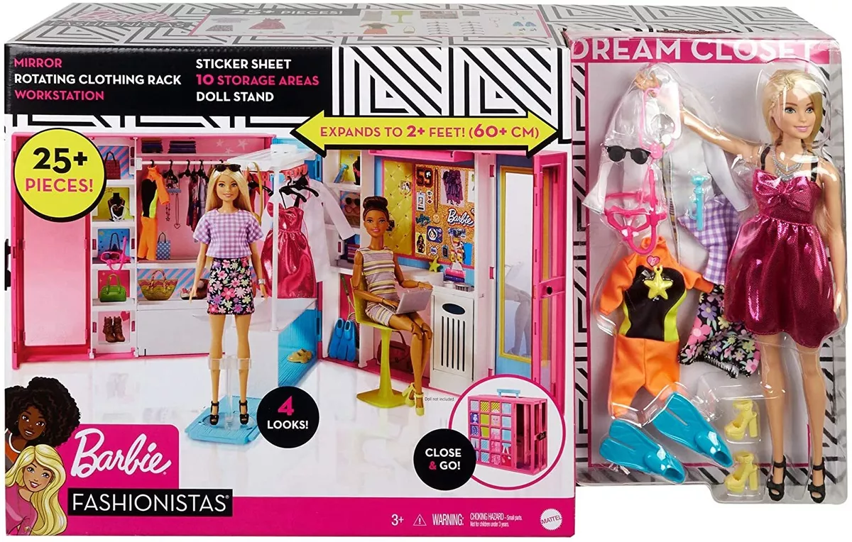 barbie fashionistas dream closet armadio sogni dressing wardrobe playset  GBK10