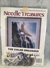 Soaring Eagle Counted Cross Stitch Kit Needle Treasures Waterfall Nature