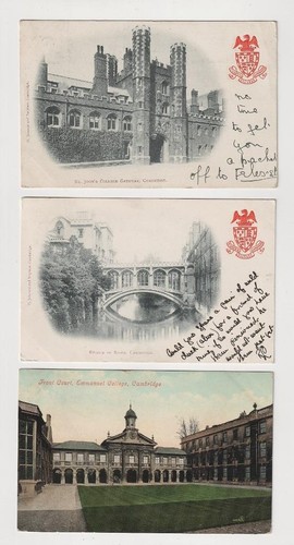 Cambridge x 14 Postcards, University Views etc. Postally Used. - Picture 2 of 11