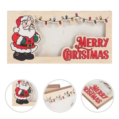 3 Pcs Hölzerner Feiertagshalter Bargeldorganisator Kreativer Geldhalter