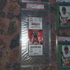 (5 cards) LOT MIKE TROUT PSA 10 KERNELS Cards and (1) SIGNED Trout TICKET PSA