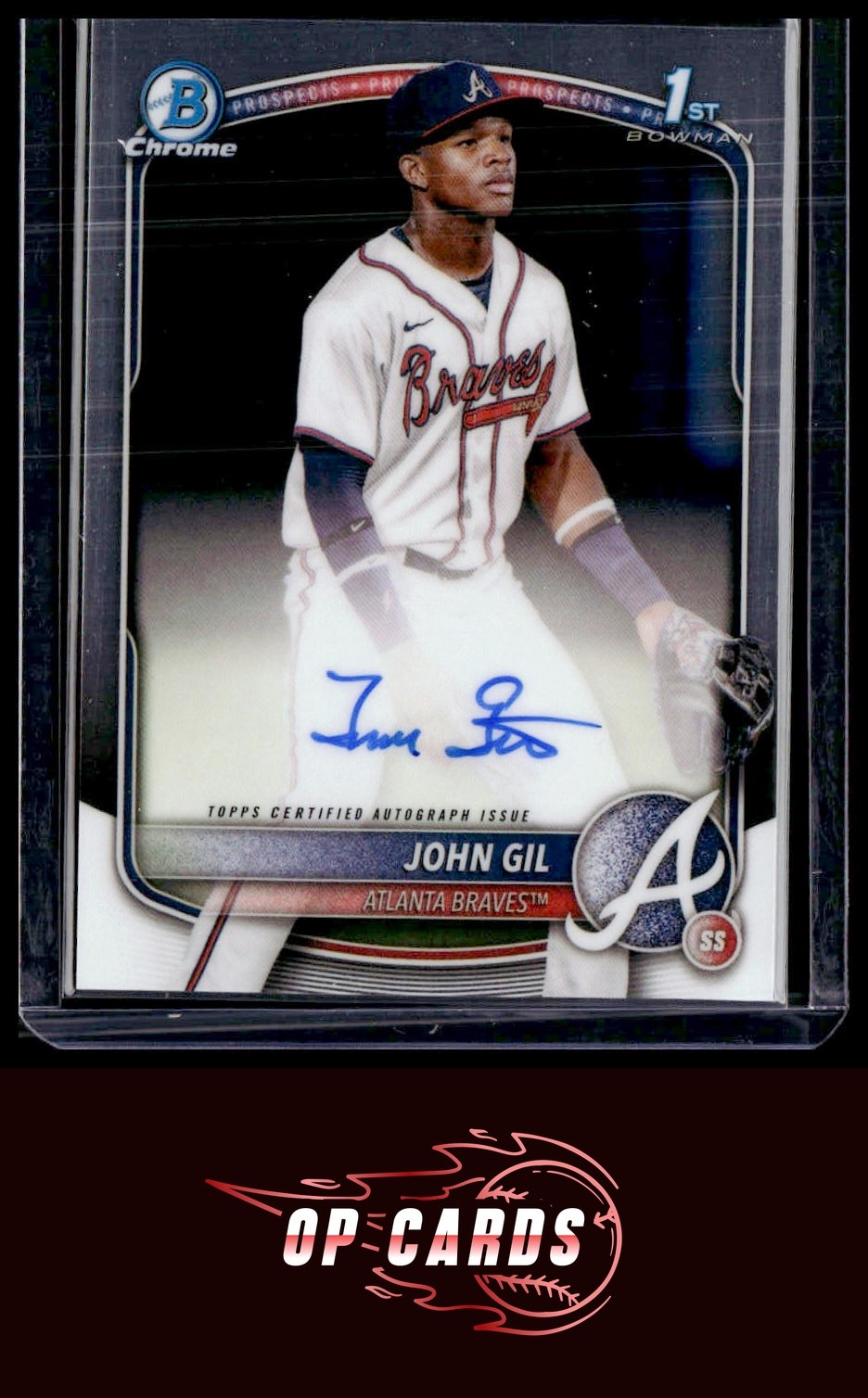 John Gil 2025 Bowman Chrome #CPA-JG Bowman Chrome Prospects Autograph