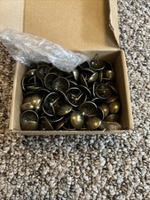 100 Pcs Antique Brass Upholstery Nail Tacks for Sofa Furnitures Crafts Push Pin