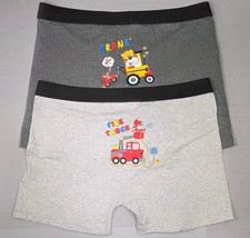 New Pack Of 2 Boys XL / Mens Printed Boxer Briefs Truck Print 26" To 34" ABDL